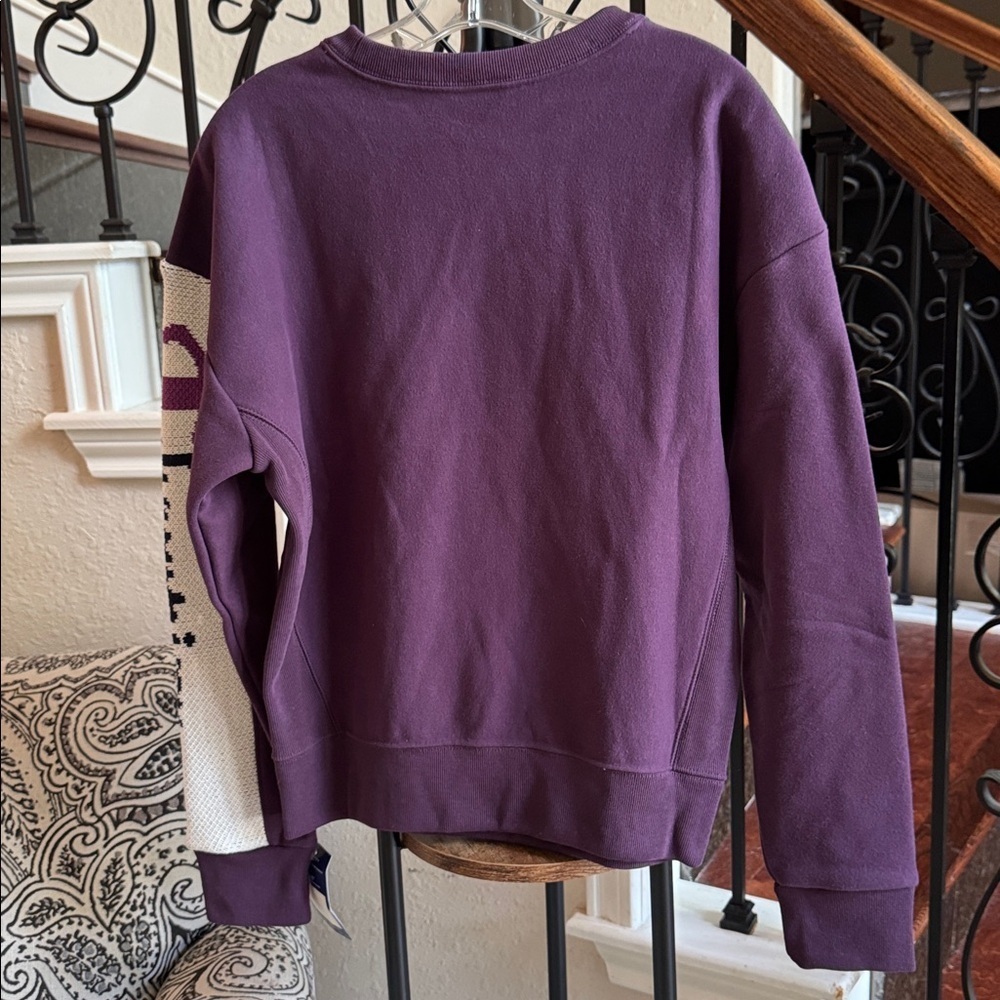 CHAMPION Women's Deep Purple Crew Neck Sweatshirt NWT, size Medium - Picture 3 of 12